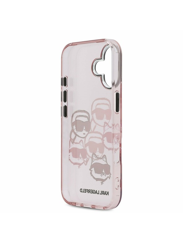 Karl Lagerfeld Karl Lagerfeld IML Multi K&CH Heads Stražnji Poklopac za iPhone 17 Pink