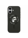 Karl Lagerfeld Karl Lagerfeld Liquid Silicone Karl and Choupette MagSafe Stražnji Poklopac za iPhone 17 Black