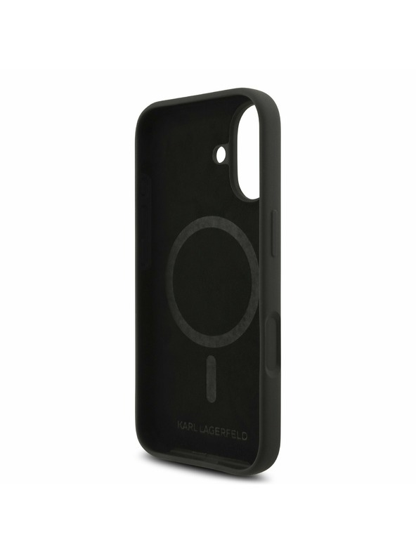 Karl Lagerfeld Karl Lagerfeld Liquid Silicone Karl and Choupette MagSafe Stražnji Poklopac za iPhone 17 Black