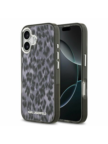 Karl Lagerfeld Karl Lagerfeld IML Leopard MagSafe Stražnji Poklopac za iPhone 17 Grey