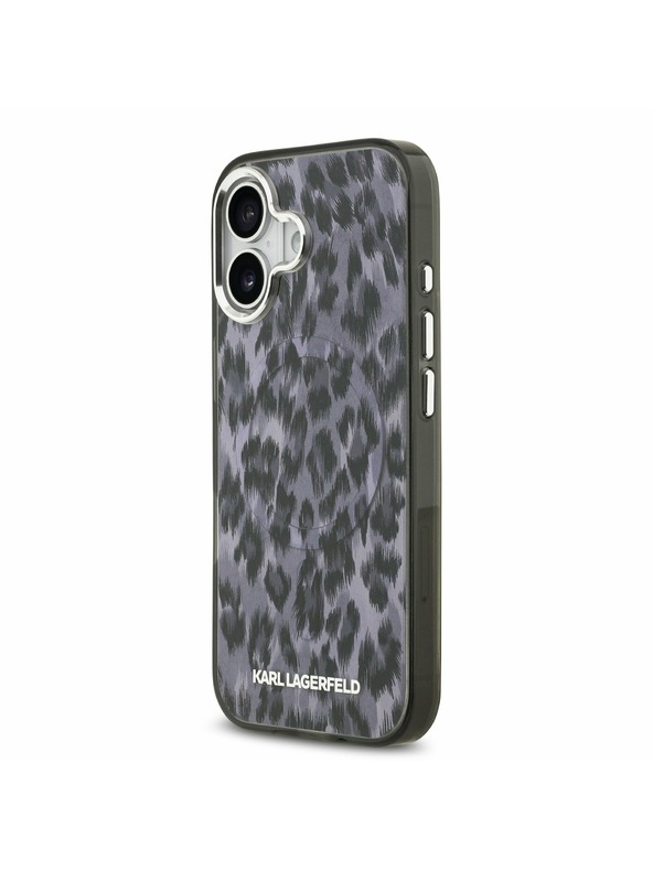 Karl Lagerfeld Karl Lagerfeld IML Leopard MagSafe Stražnji Poklopac za iPhone 17 Grey