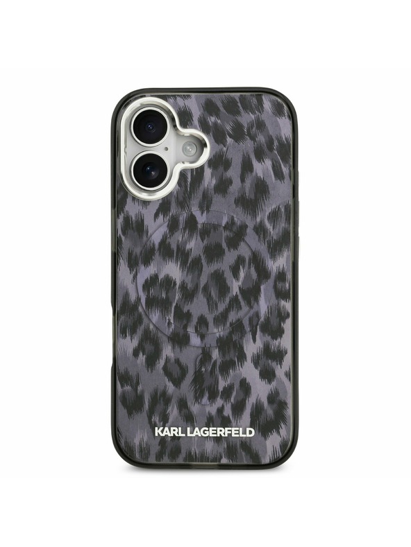 Karl Lagerfeld Karl Lagerfeld IML Leopard MagSafe Stražnji Poklopac za iPhone 17 Grey