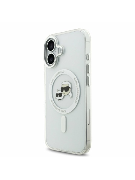 Karl Lagerfeld Karl Lagerfeld IML K&CH Heads Metal Frame MagSafe Stražnji Poklopac za iPhone 17 Transparent