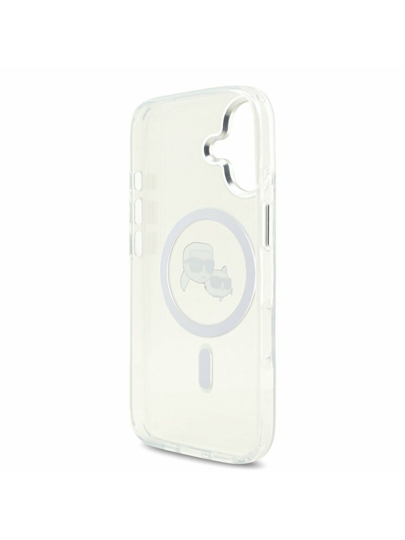 Karl Lagerfeld Karl Lagerfeld IML K&CH Heads Metal Frame MagSafe Stražnji Poklopac za iPhone 17 Transparent