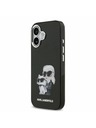 Karl Lagerfeld Karl Lagerfeld IML Aquarelle Karl and Choupette Stražnji Poklopac za iPhone 17 Black