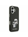 Karl Lagerfeld Karl Lagerfeld IML Aquarelle Karl and Choupette Stražnji Poklopac za iPhone 17 Black