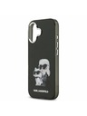 Karl Lagerfeld Karl Lagerfeld IML Aquarelle Karl and Choupette Stražnji Poklopac za iPhone 17 Black