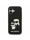 Karl Lagerfeld Karl Lagerfeld 3D Rubber Karl and Choupette Stražnji Poklopac za iPhone 17 Black