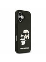 Karl Lagerfeld Karl Lagerfeld 3D Rubber Karl and Choupette Stražnji Poklopac za iPhone 17 Black