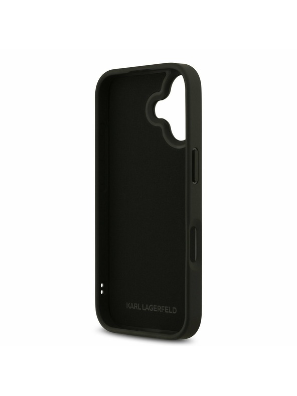 Karl Lagerfeld Karl Lagerfeld 3D Rubber Karl and Choupette Stražnji Poklopac za iPhone 17 Black