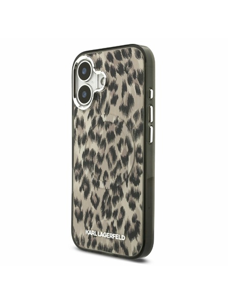Karl Lagerfeld Karl Lagerfeld IML Leopard MagSafe Stražnji Poklopac za iPhone 17 Brown