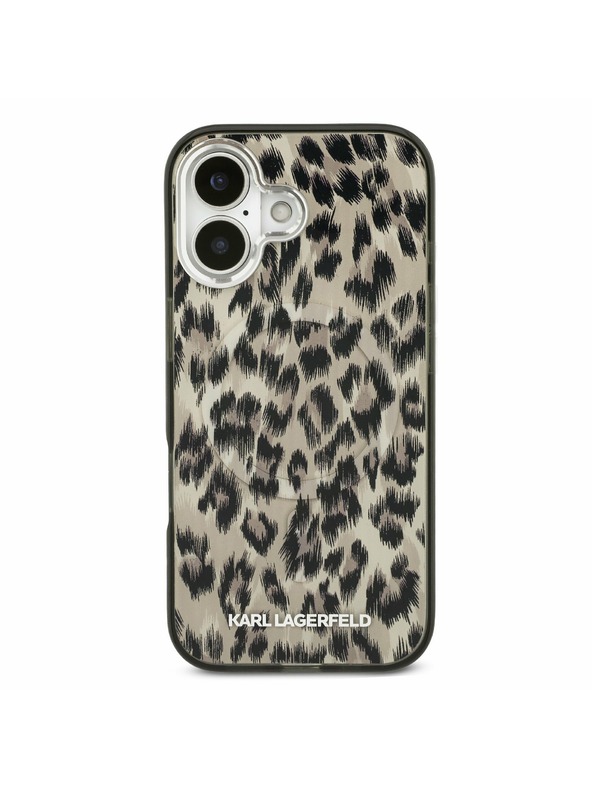 Karl Lagerfeld Karl Lagerfeld IML Leopard MagSafe Stražnji Poklopac za iPhone 17 Brown
