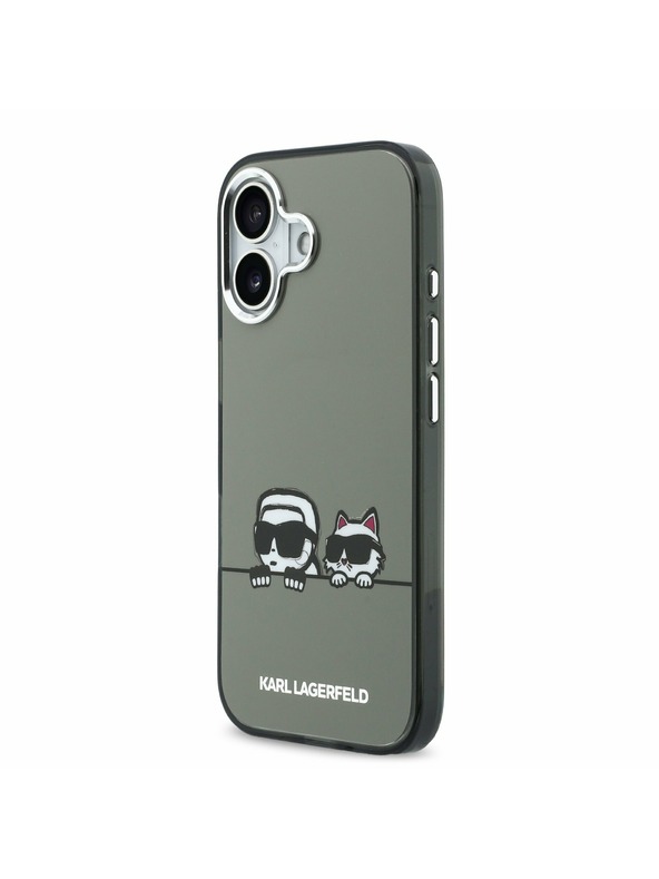 Karl Lagerfeld Karl Lagerfeld IML K&CH Heads Logo MagSafe Stražnji Poklopac za iPhone 17 Black