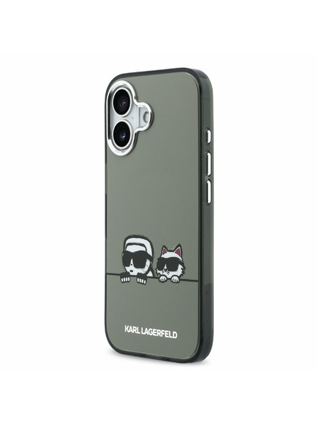 Karl Lagerfeld Karl Lagerfeld IML K&CH Heads Logo MagSafe Stražnji Poklopac za iPhone 17 Black