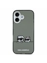 Karl Lagerfeld Karl Lagerfeld IML K&CH Heads Logo MagSafe Stražnji Poklopac za iPhone 17 Black
