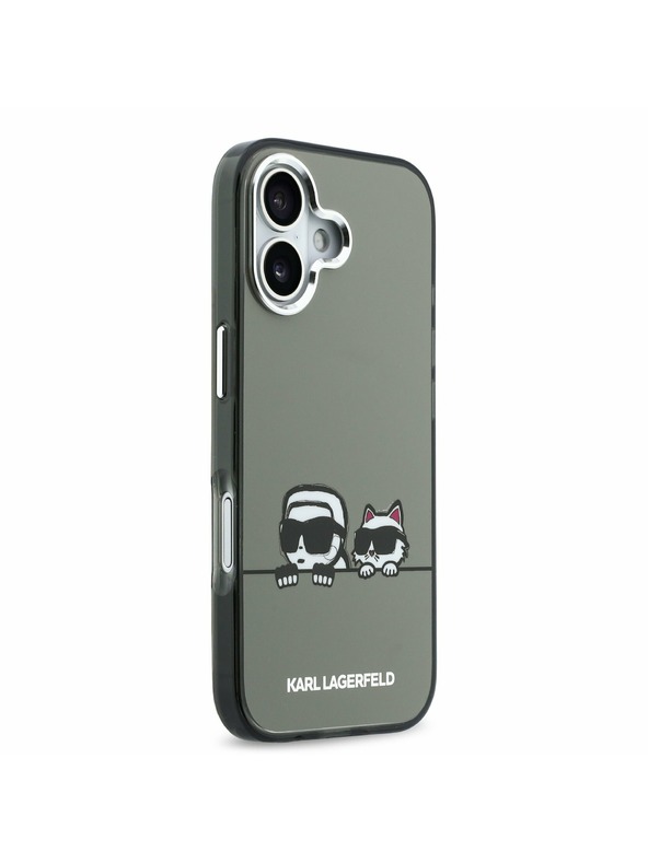 Karl Lagerfeld Karl Lagerfeld IML K&CH Heads Logo MagSafe Stražnji Poklopac za iPhone 17 Black