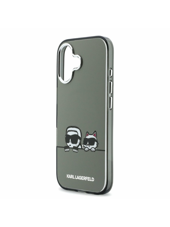 Karl Lagerfeld Karl Lagerfeld IML K&CH Heads Logo MagSafe Stražnji Poklopac za iPhone 17 Black