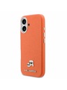 Karl Lagerfeld Karl Lagerfeld PU Karl and Choupette Heads Pins MagSafe Stražnji Poklopac za iPhone 17 Orange