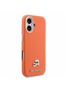 Karl Lagerfeld Karl Lagerfeld PU Karl and Choupette Heads Pins MagSafe Stražnji Poklopac za iPhone 17 Orange