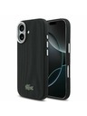 Lacoste Lacoste PVC Iconic Petit Pique Metal Logo MagSafe Stražnji Poklopac za iPhone 17 Black