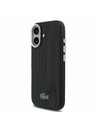 Lacoste Lacoste PVC Iconic Petit Pique Metal Logo MagSafe Stražnji Poklopac za iPhone 17 Black