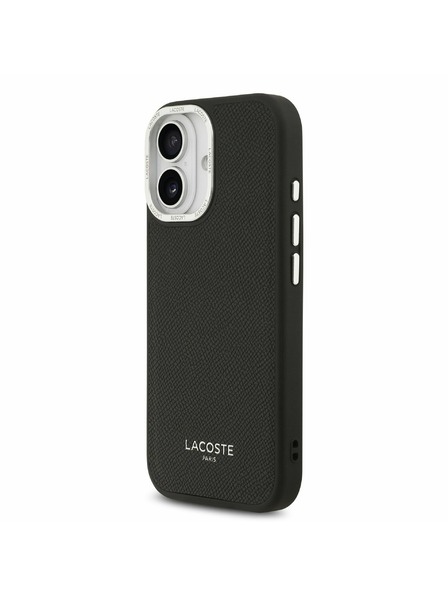 Lacoste Lacoste PU Leather Champs Elysees MagSafe Stražnji Poklopac za iPhone 17 Black
