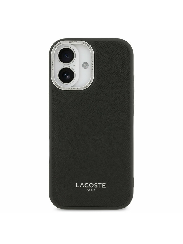 Lacoste Lacoste PU Leather Champs Elysees MagSafe Stražnji Poklopac za iPhone 17 Black