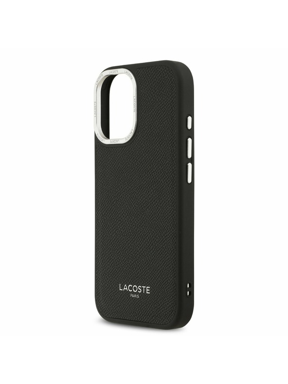 Lacoste Lacoste PU Leather Champs Elysees MagSafe Stražnji Poklopac za iPhone 17 Black