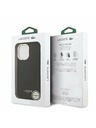 Lacoste Lacoste PU Leather Champs Elysees MagSafe Stražnji Poklopac za iPhone 17 Black