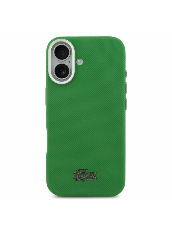 Lacoste Lacoste PVC Iconic Petit Pique Metal Logo MagSafe Stražnji Poklopac za iPhone 17 Green