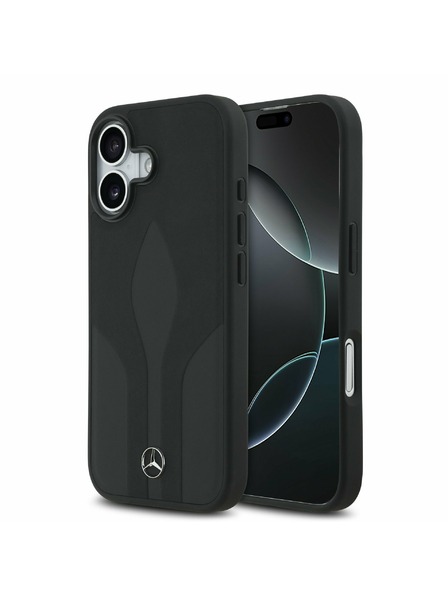 Mercedes Mercedes Leather The Move MagSafe Stražnji Poklopac za iPhone 17 Black