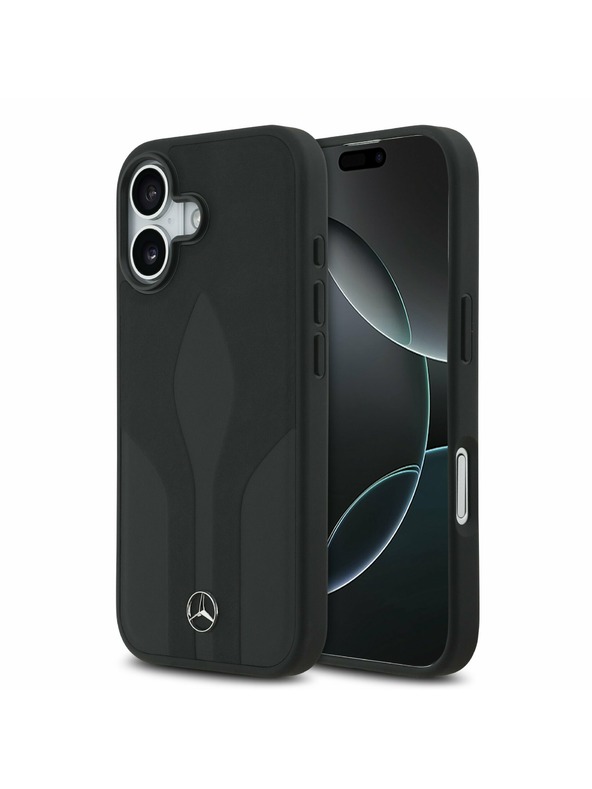 Mercedes Mercedes Leather The Move MagSafe Stražnji Poklopac za iPhone 17 Black