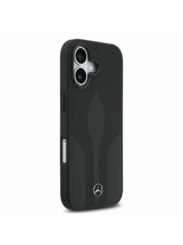 Mercedes Mercedes Leather The Move MagSafe Stražnji Poklopac za iPhone 17 Black
