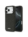 DKNY DKNY PU Leather Grid Pattern Magsafe Stražnji poklopac za iPhone 17 Pro Black