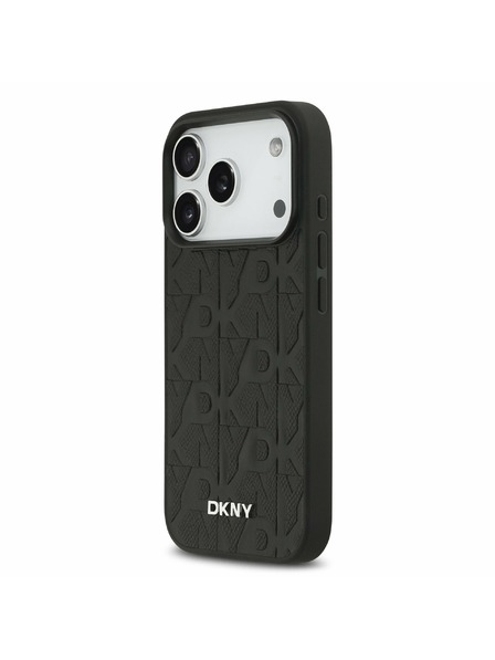 DKNY DKNY PU Leather Grid Pattern Magsafe Stražnji poklopac za iPhone 17 Pro Black