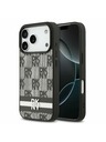 DKNY DKNY PU Leather Checkered Pattern and Stripe Stražnji poklopac za iPhone 17 Pro Black