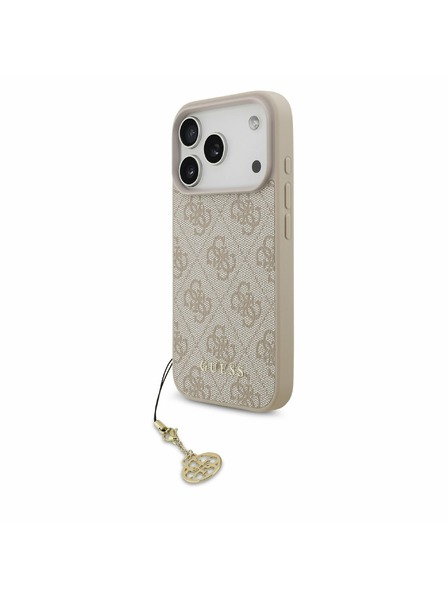 Guess Guess 4G Charm MagSafe Stražnji poklopac za iPhone 17 Pro Tone on Tone Pink