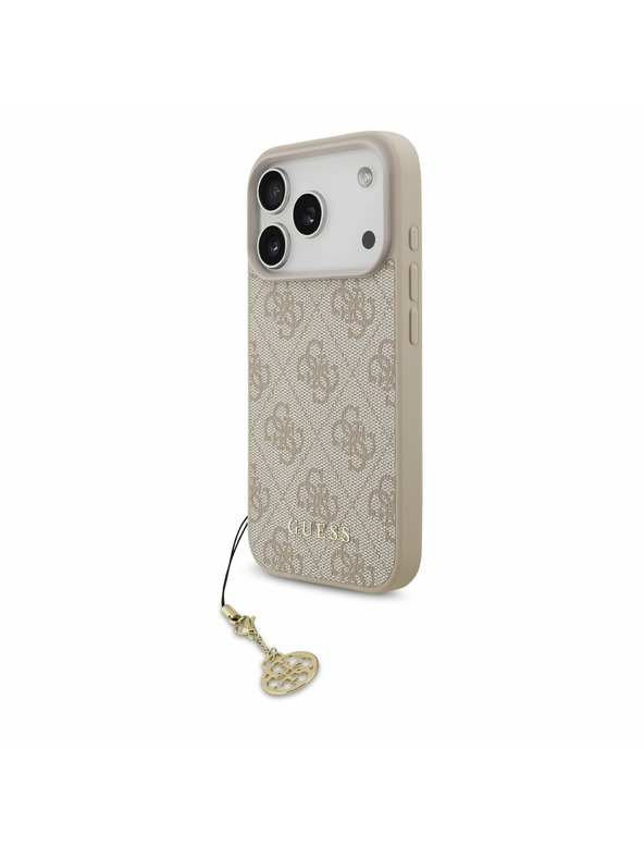 Guess Guess 4G Charm MagSafe Stražnji poklopac za iPhone 17 Pro Tone on Tone Pink