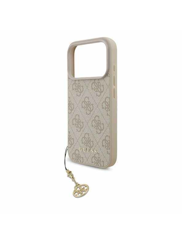 Guess Guess 4G Charm MagSafe Stražnji poklopac za iPhone 17 Pro Tone on Tone Pink