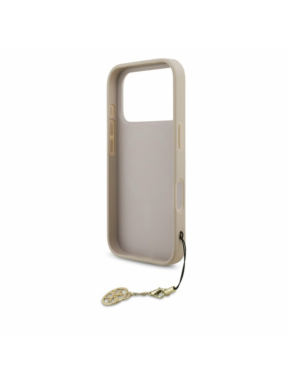 Guess Guess 4G Charm MagSafe Stražnji poklopac za iPhone 17 Pro Tone on Tone Pink