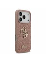 Guess Guess PU Fixed Glitter 4G Metal Logo Stražnji poklopac za iPhone 17 Pro Pink