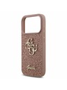 Guess Guess PU Fixed Glitter 4G Metal Logo Stražnji poklopac za iPhone 17 Pro Pink