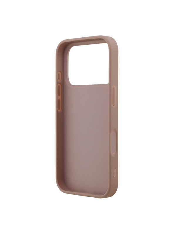 Guess Guess PU Fixed Glitter 4G Metal Logo Stražnji poklopac za iPhone 17 Pro Pink