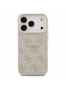 Guess Guess PU Leather 4G Gold Frame MagSafe Stražnji poklopac za iPhone 17 Pro Pink