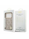 Guess Guess PU Leather 4G Gold Frame MagSafe Stražnji poklopac za iPhone 17 Pro Pink