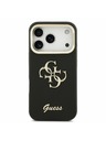 Guess Guess PU Grained 4G Logo Stand Camera Frame Stražnji poklopac za iPhone 17 Pro Black