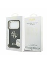 Guess Guess PU Grained 4G Logo Stand Camera Frame Stražnji poklopac za iPhone 17 Pro Black