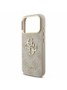 Guess Guess PU Leather 4G Metal Logo Gold Frame Stražnji poklopac za iPhone 17 Pro Pink