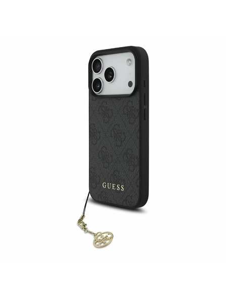 Guess Guess 4G Charm MagSafe Stražnji poklopac za iPhone 17 Pro Tone on Tone Grey