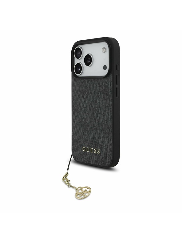 Guess Guess 4G Charm MagSafe Stražnji poklopac za iPhone 17 Pro Tone on Tone Grey